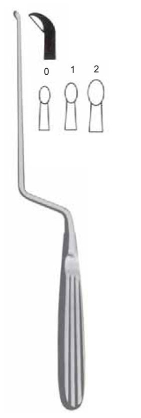 SERVİKAL MİKRO DİSSEKTOMİ KÜRET AÇILI GERİYE NO.0 24CM